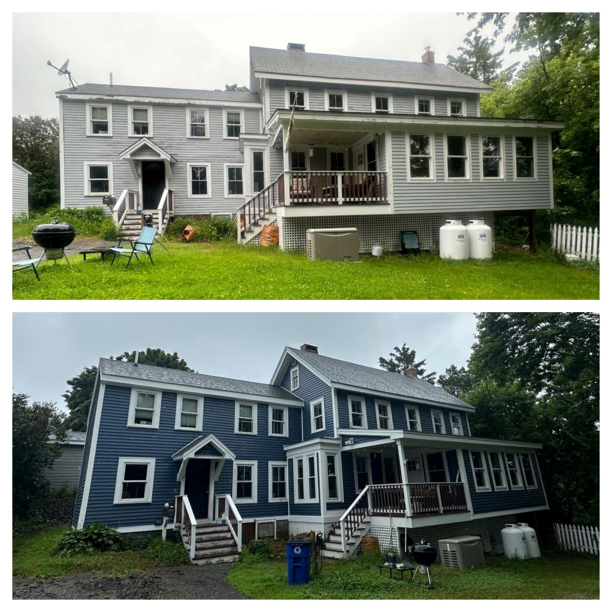 Vinyl Siding upgrade on this home in Bath Maine